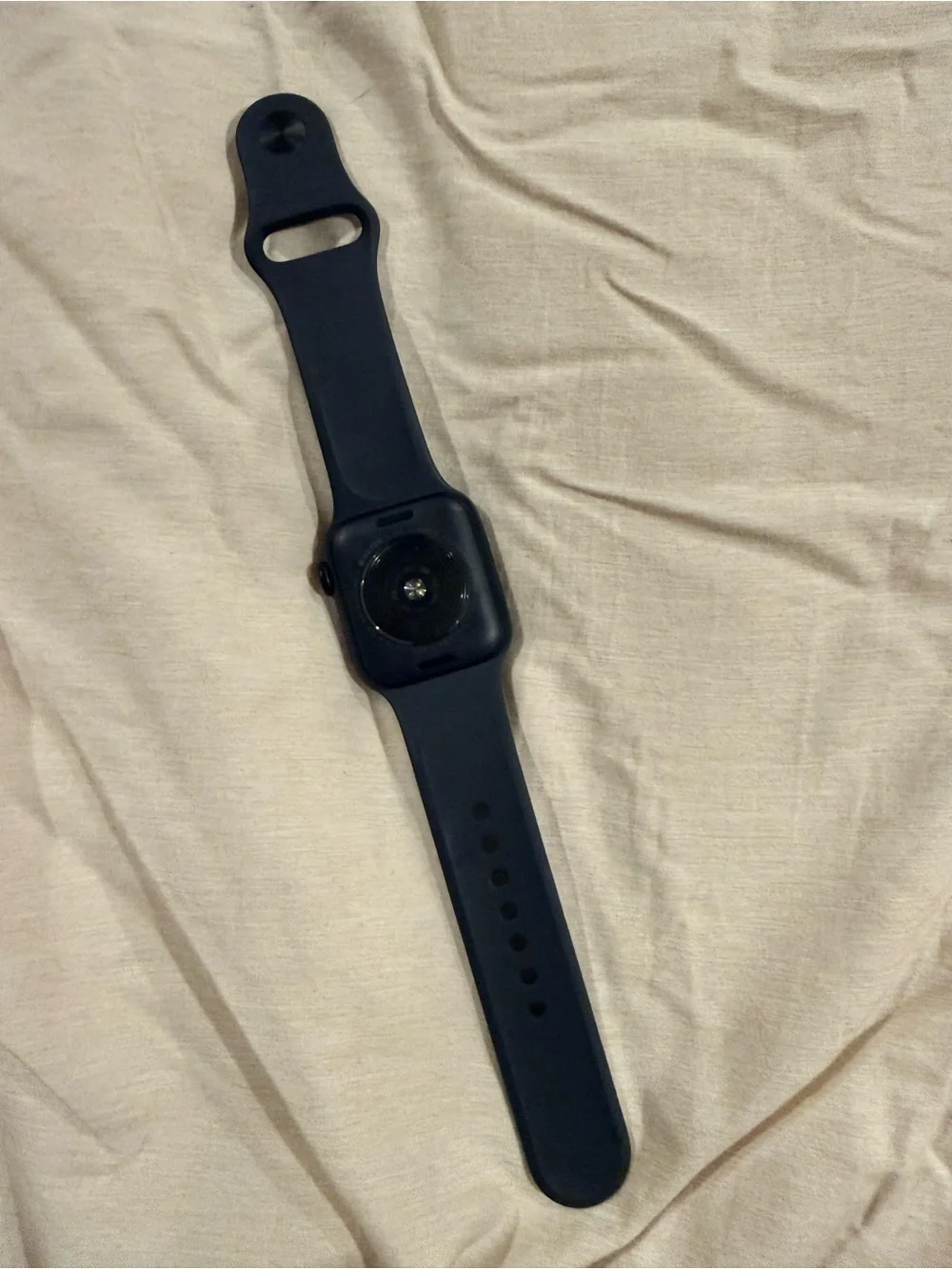 Apple Watch with Black Silicone Sport Band